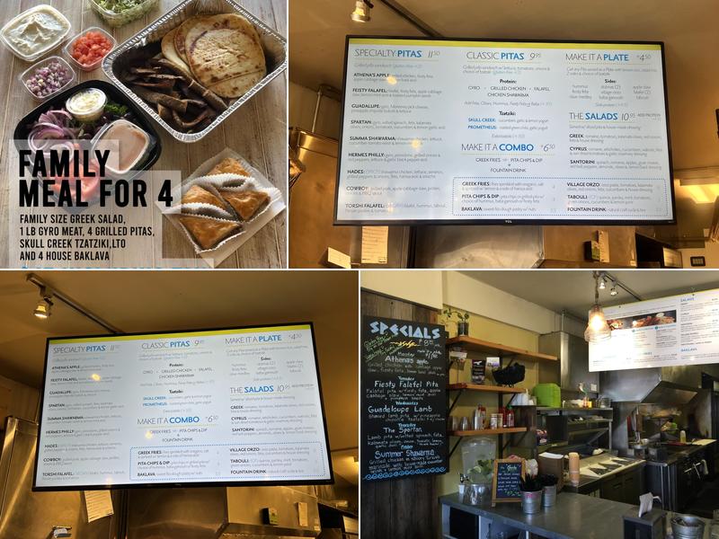 Skull Creek Greek Menu