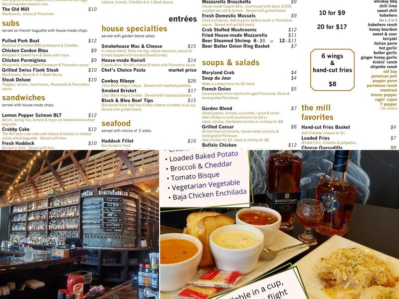 Bourbon Mill Menu