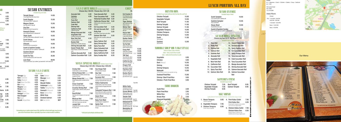 Masa Menu