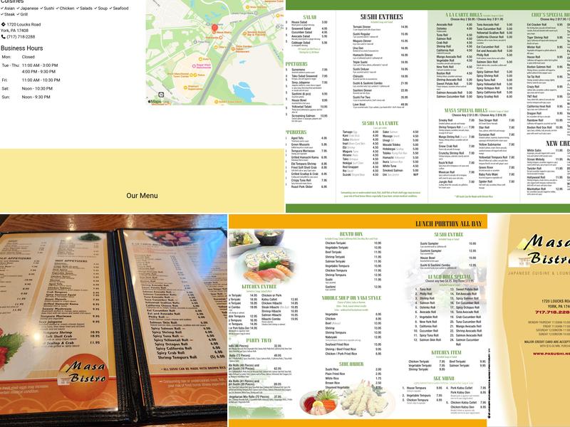 Masa Menu