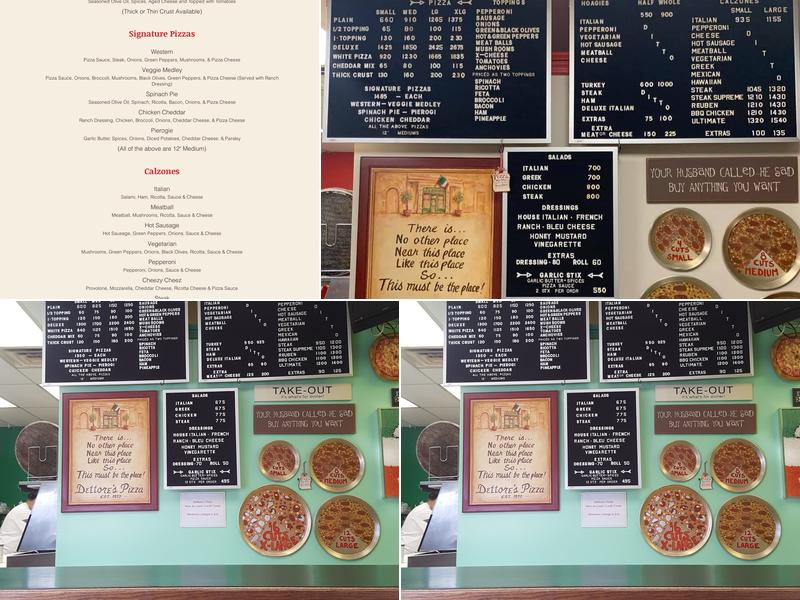 Dettore's Pizza Menu