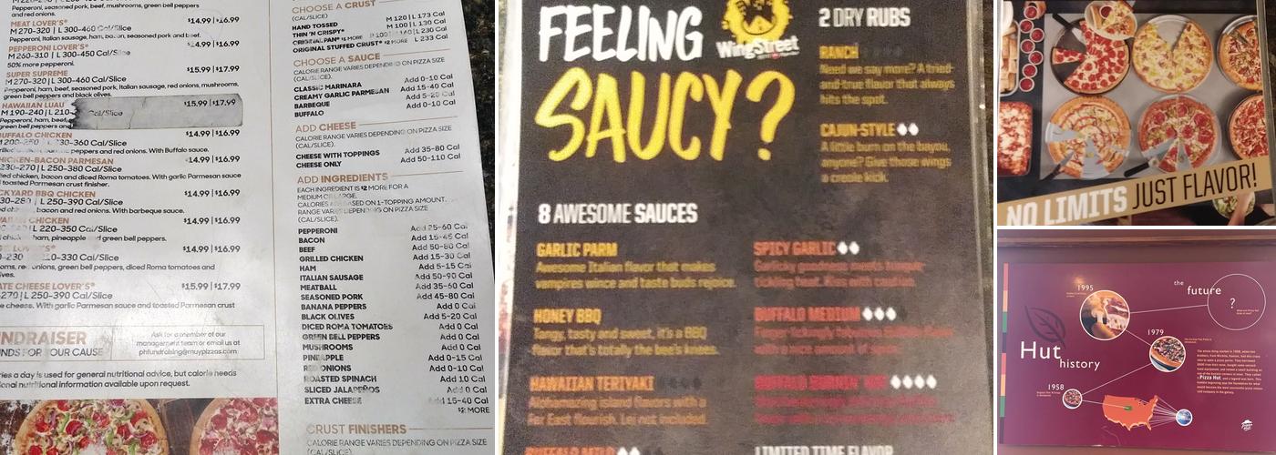Pizza Hut Menu