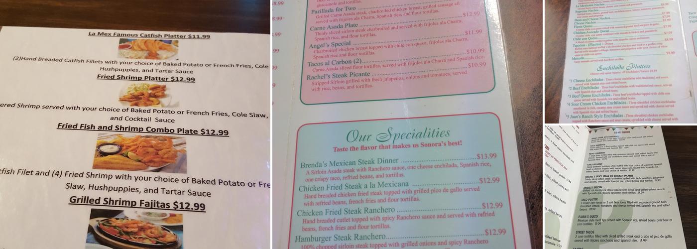 La Mexicana Menu