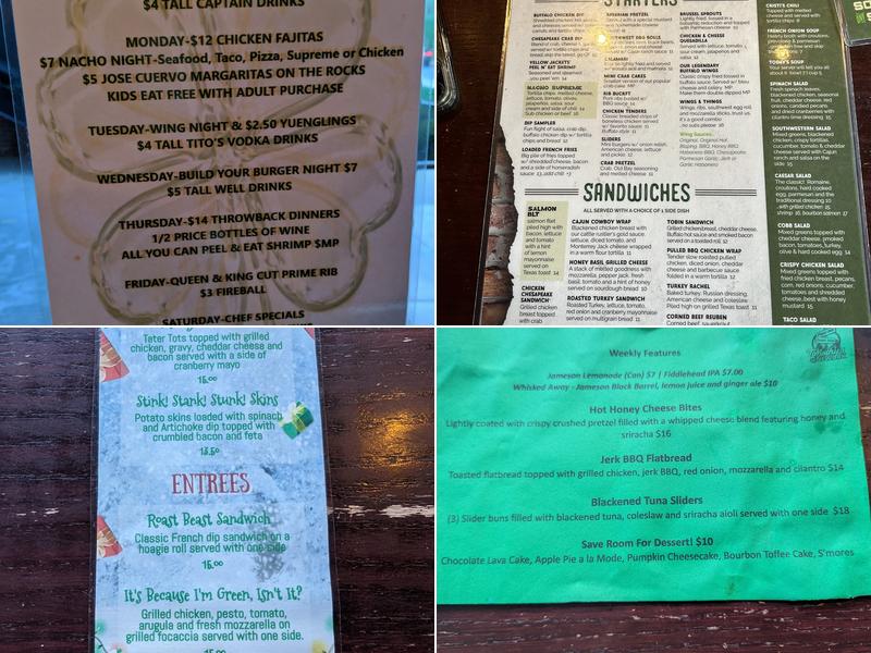 Timothy's of Newark Menu