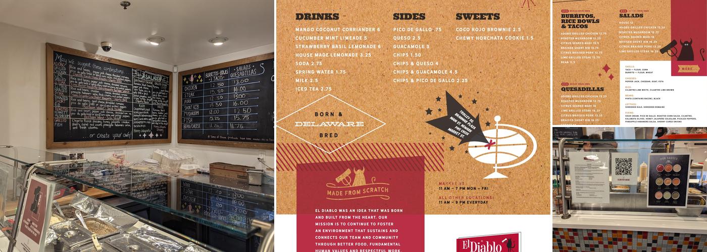 El Diablo Burritos Menu