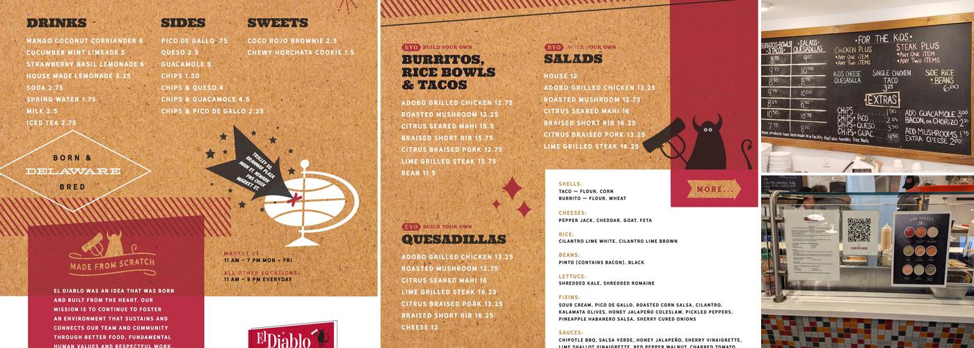 El Diablo Burritos Menu