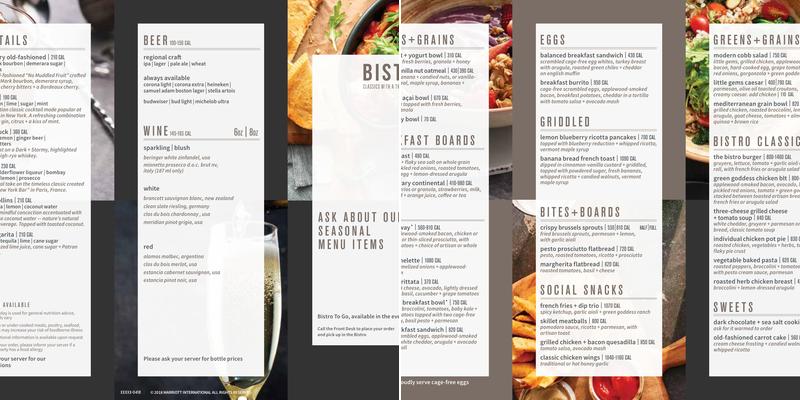 The Bistro - Eat. Drink. Connect.® Menu