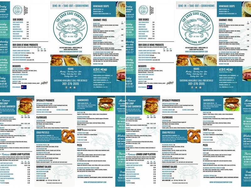 The Crabcake Company Menu