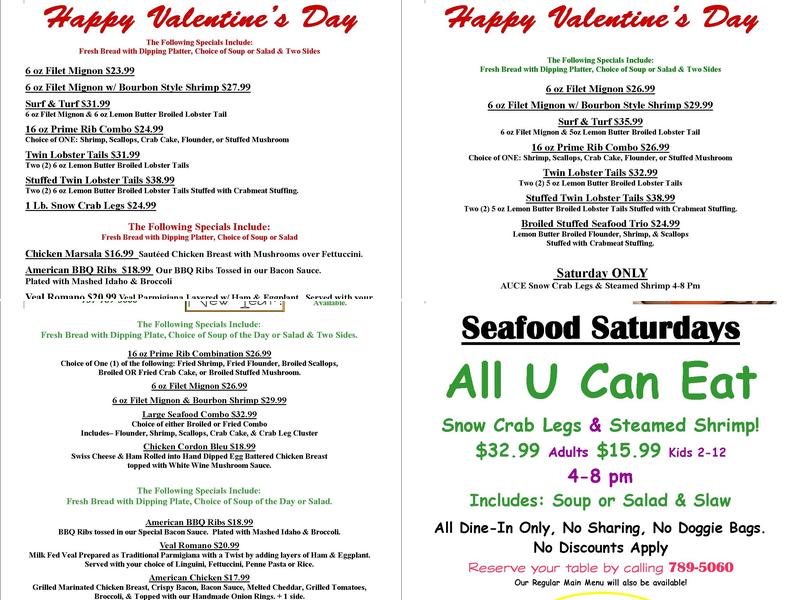 Market Street Grill Menu