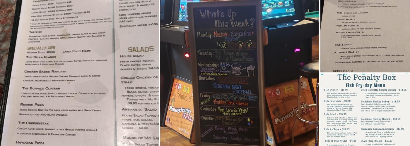 Penalty Box Menu