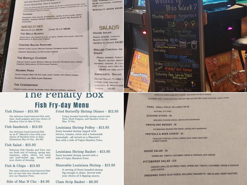 Penalty Box Menu