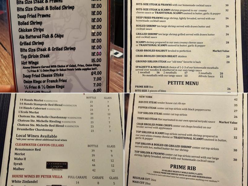 Bojack's Broiler Pit Menu