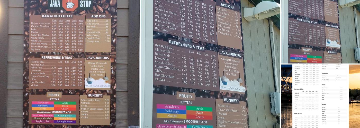 Java Stop Menu