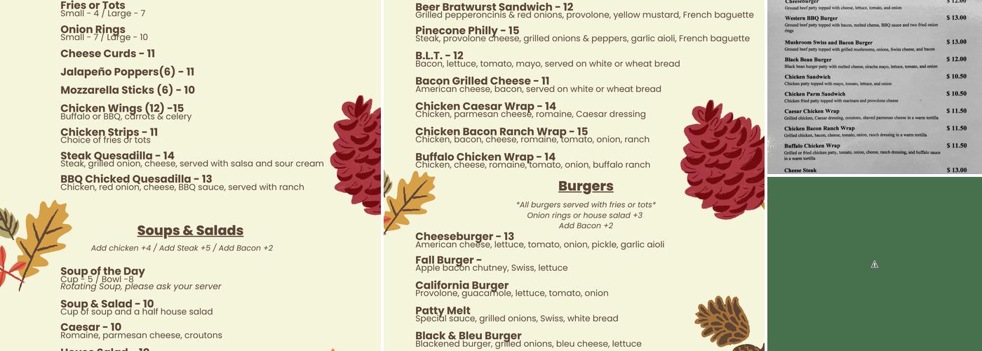 Pub53 Menu