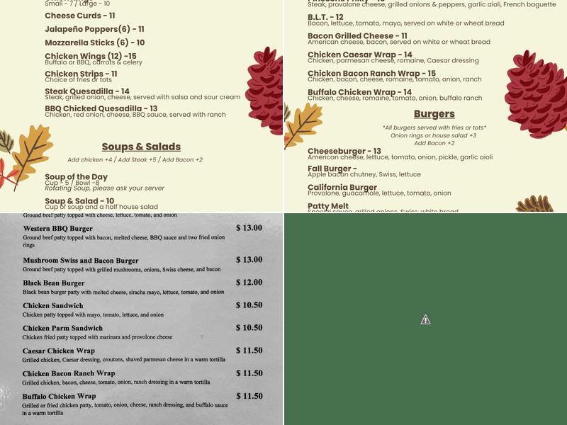 Pub53 Menu