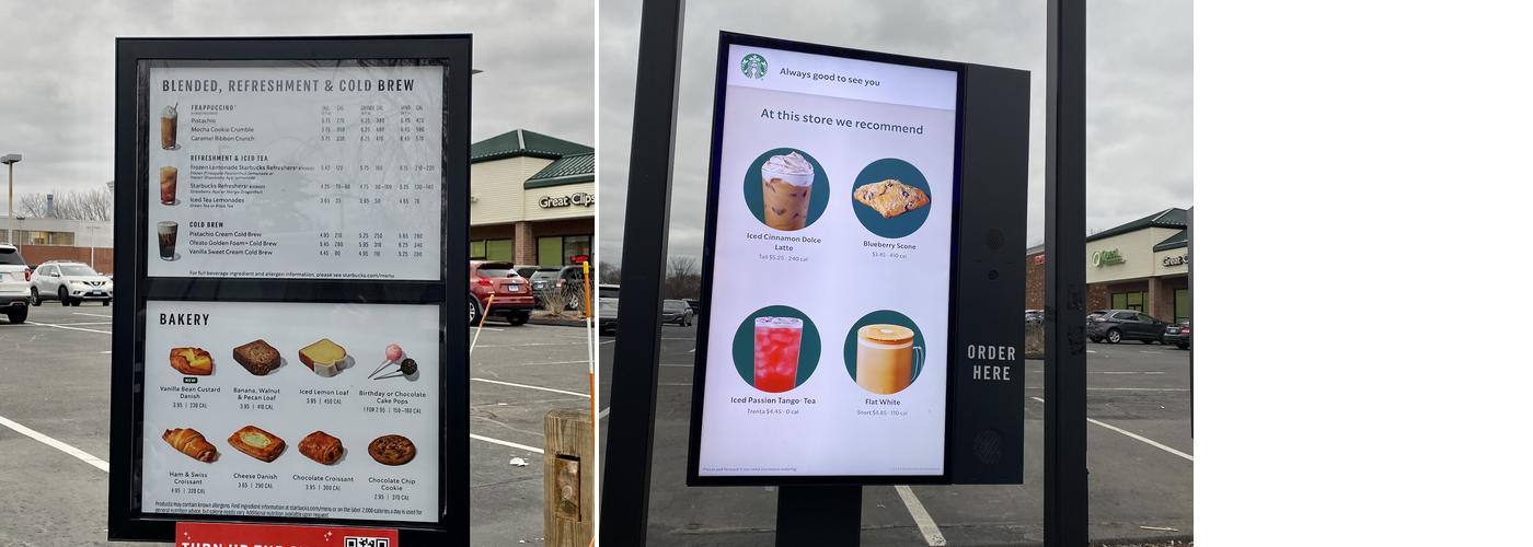 Starbucks Menu