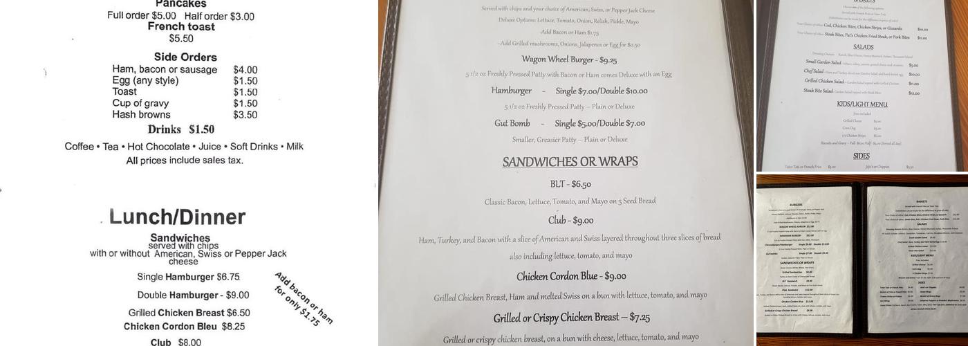 Codi Jo's Wagon Wheel Bar & Grill Menu