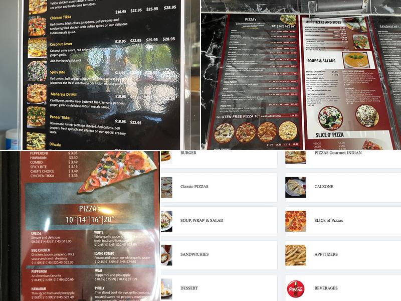 New York Richie's Pizza and Sandwiches Menu