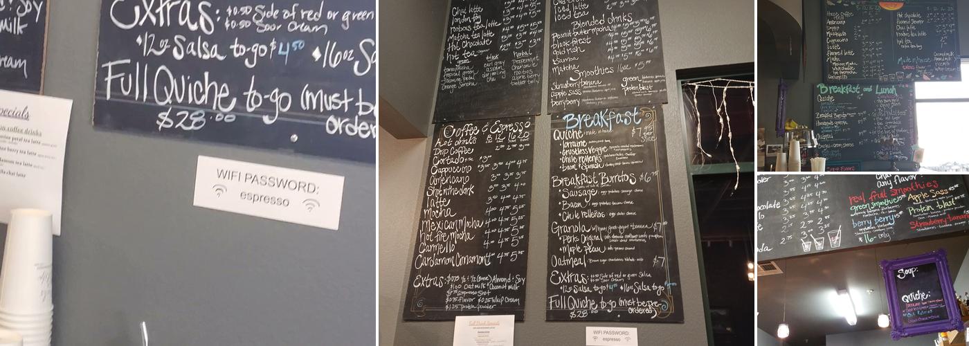 The Perks of Life Menu