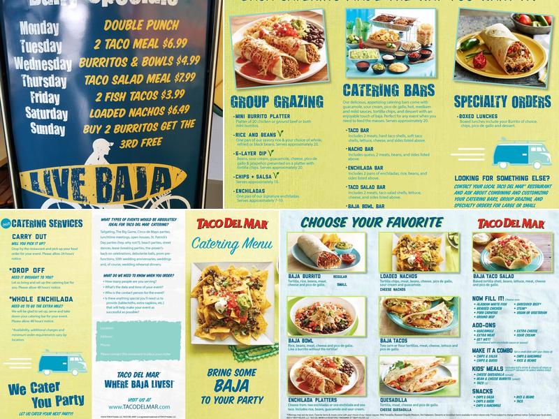 Taco Del Mar Menu