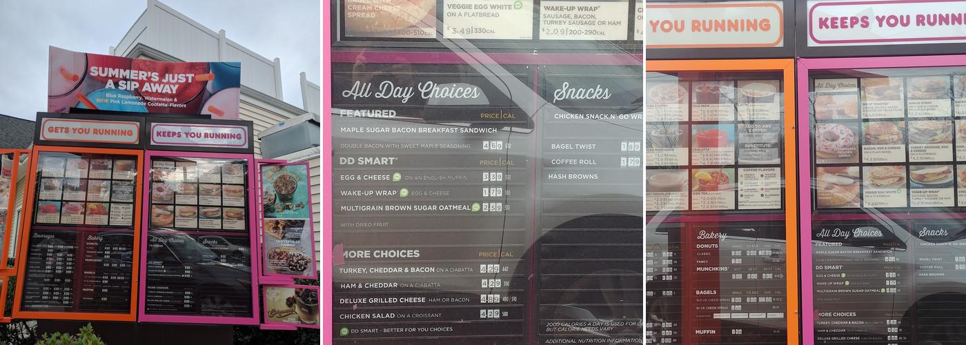 Dunkin' Menu