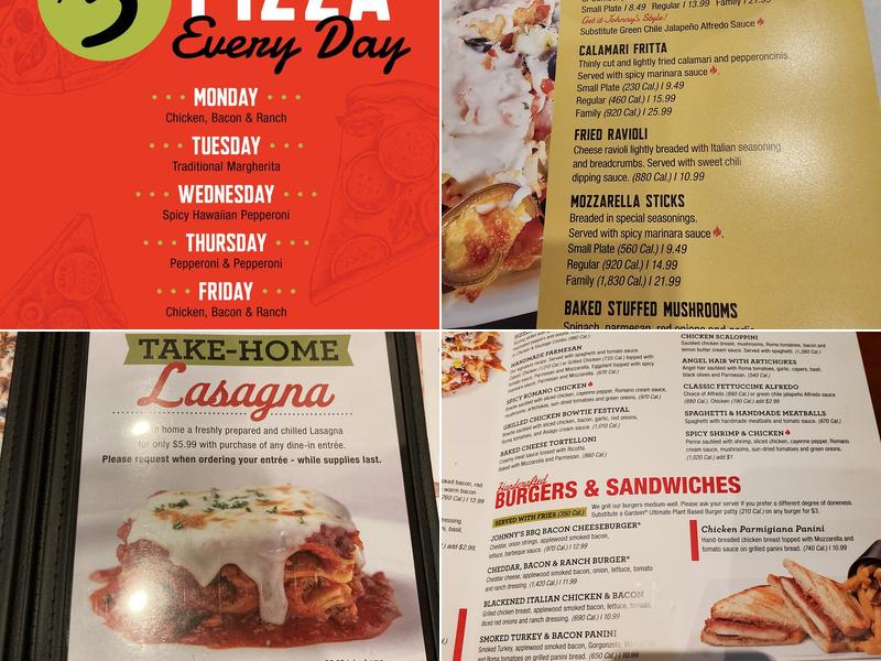 Johnny Carino's Menu