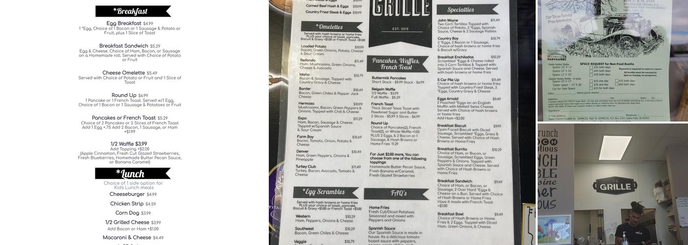 The Grille - Breakfast & Lunch Menu
