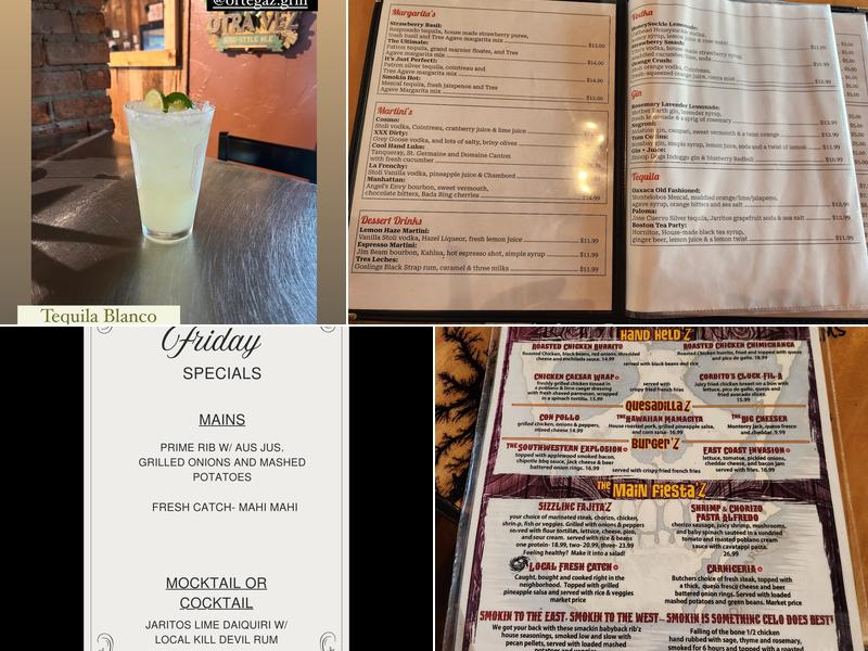 Ortega'z Southwestern Grill and Wine Bar Menu
