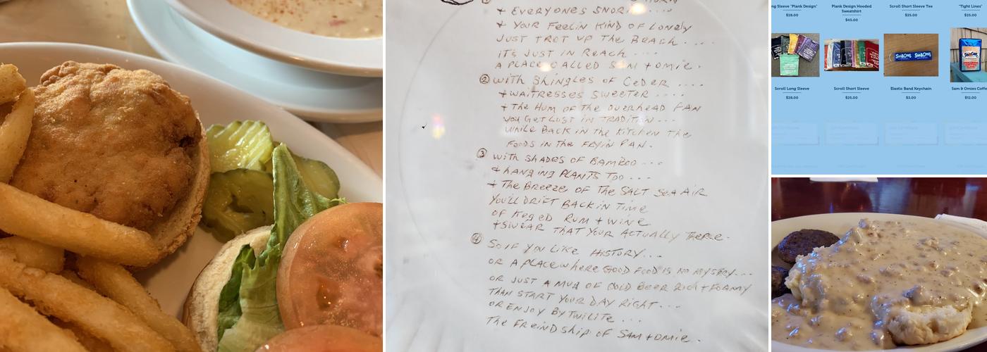 Sam & Omie's Menu