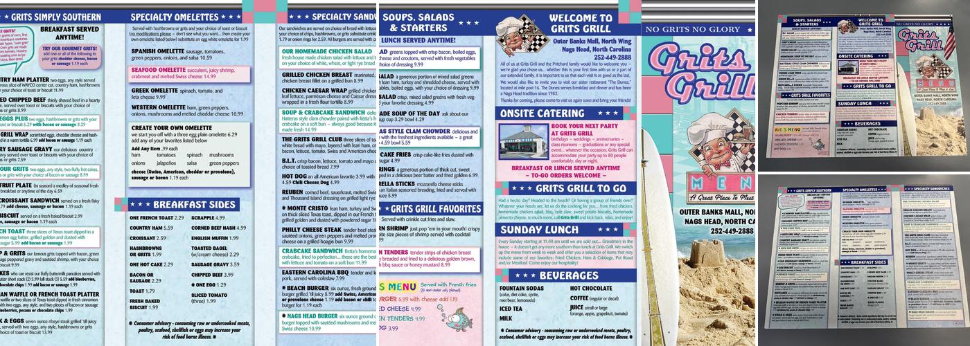 Grits Grill Menu