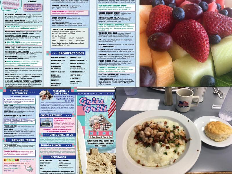 Grits Grill Menu