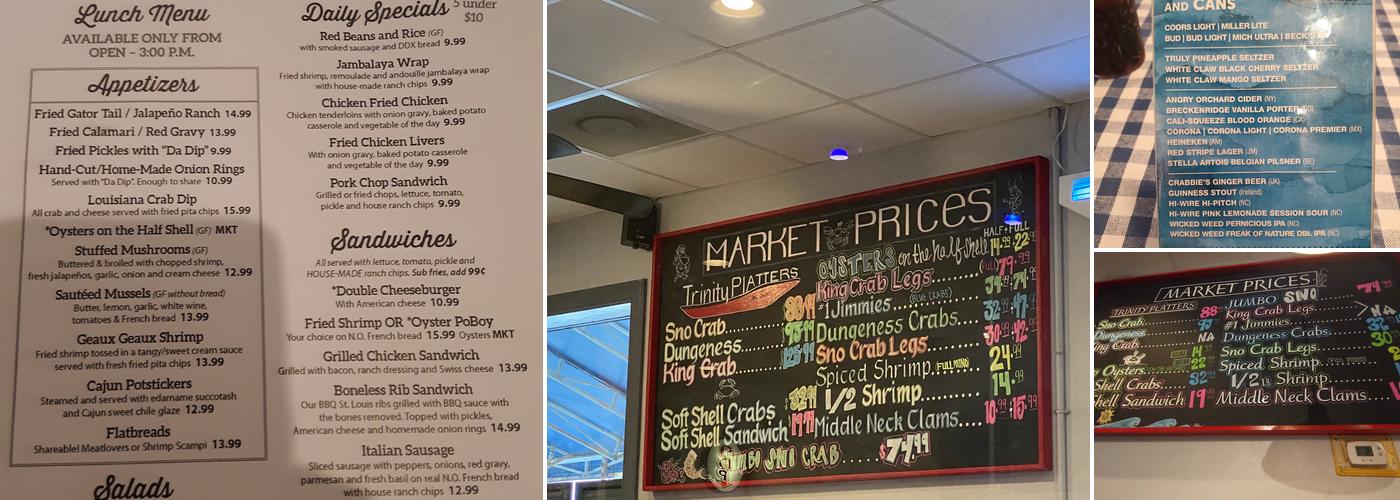 Dirty Dick's Crab House - Nags Head Menu