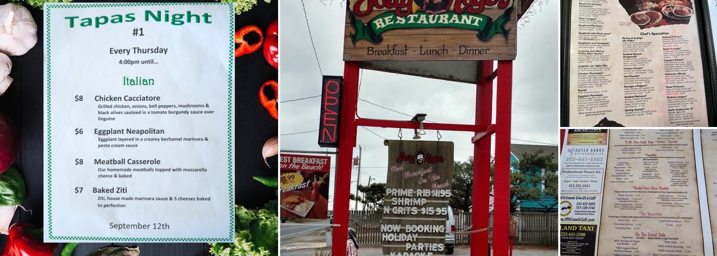 The Jolly Roger Restaurant Menu