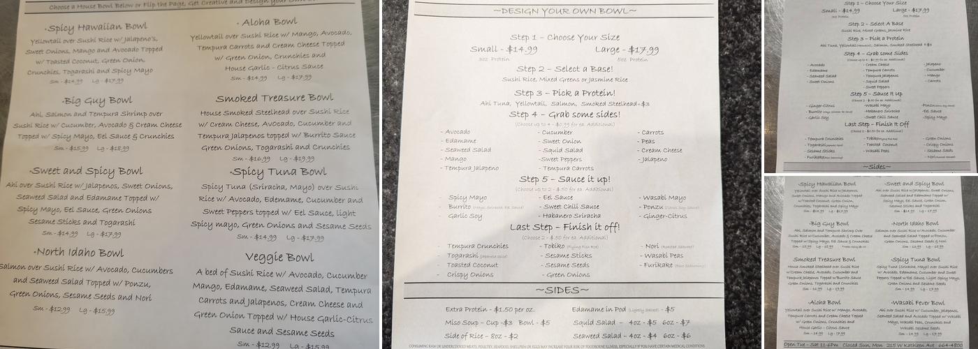 Fisherman’s Market & Grill Menu