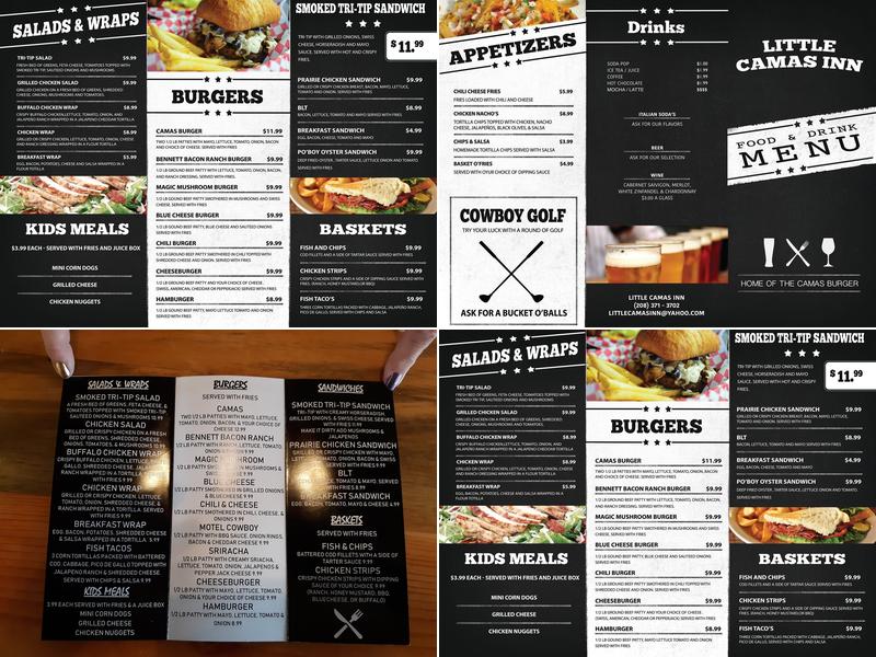 Little Camas Reservoir Campground Menu