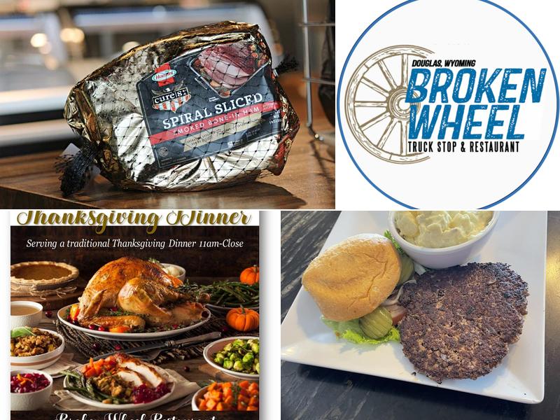 Broken wheel truck stop and cafe