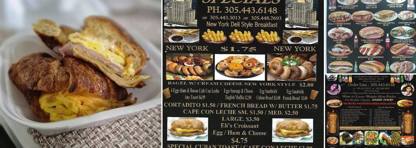 Eli's Cafe Menu