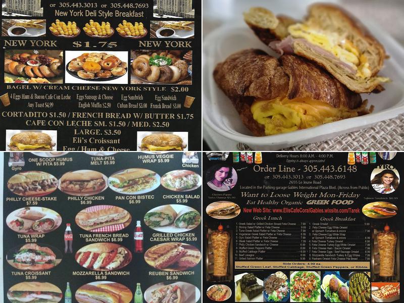 Eli's Cafe Menu
