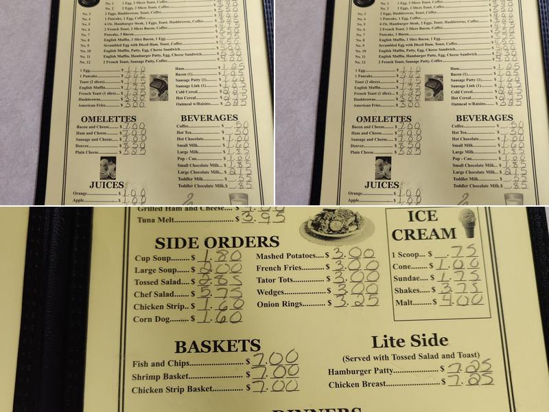 Paragon Cafe Menu