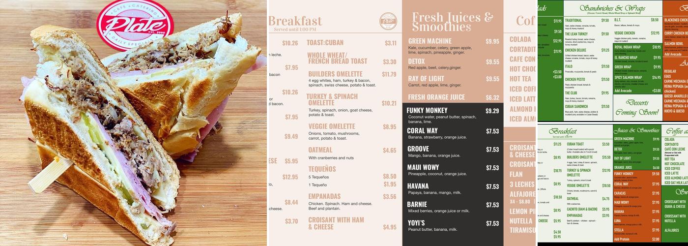 Plate Menu