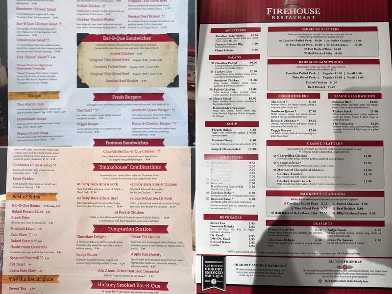 Fireside Grill Menu