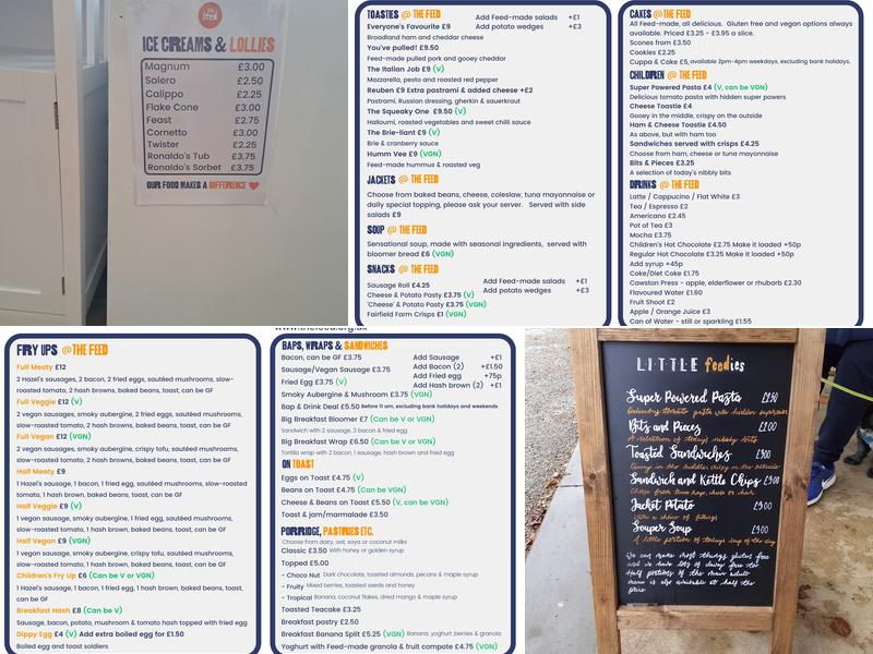 Waterloo Park Pavilion Cafe - The Feed Menu