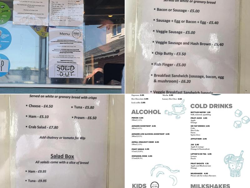 The Ferry Cafe Menu