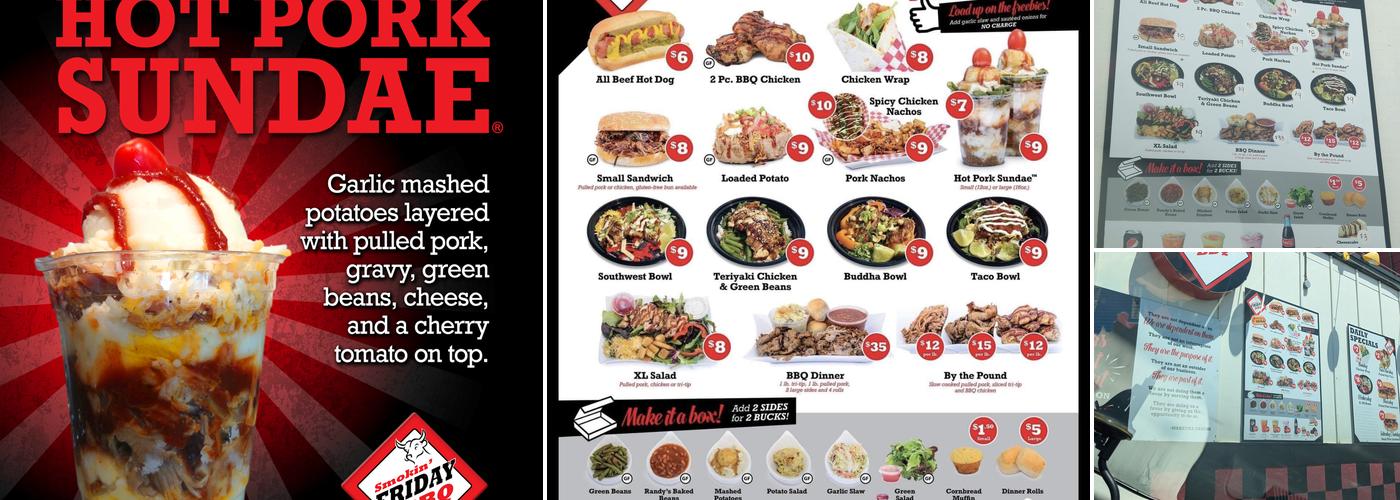 Smokin Friday BBQ Menu