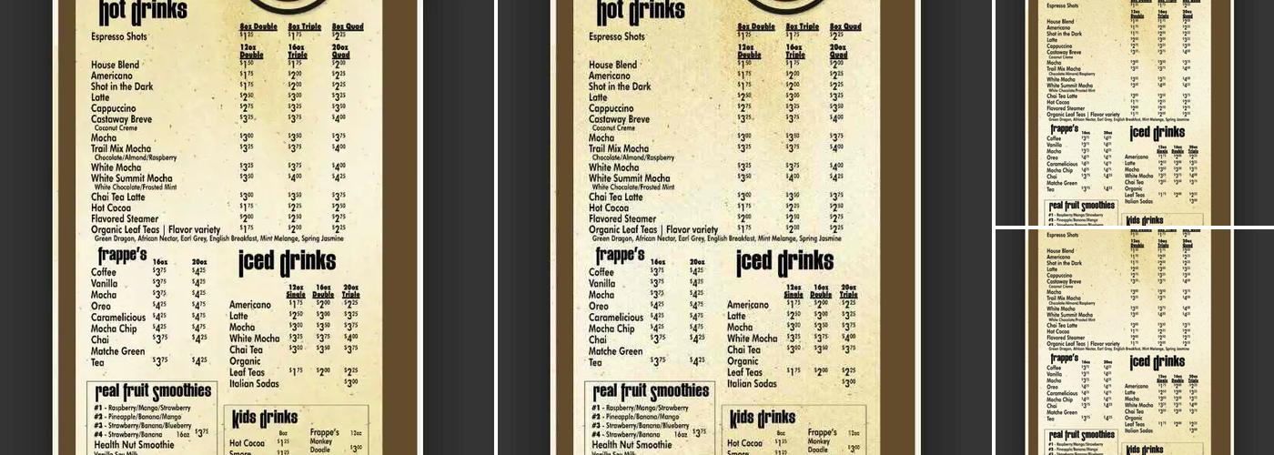 Riverblendz Coffee Menu