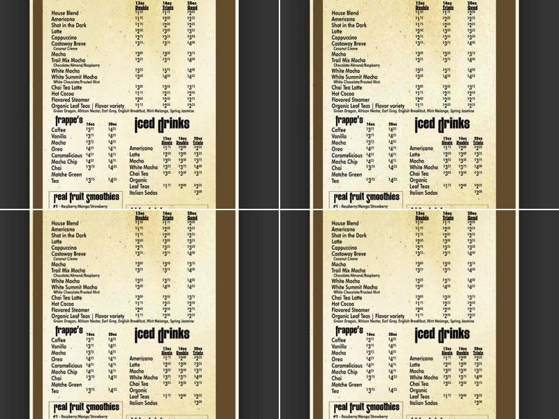 Riverblendz Coffee Menu