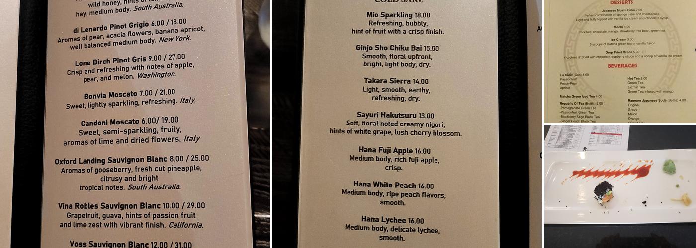 OTOBO Sushi & Bar Menu