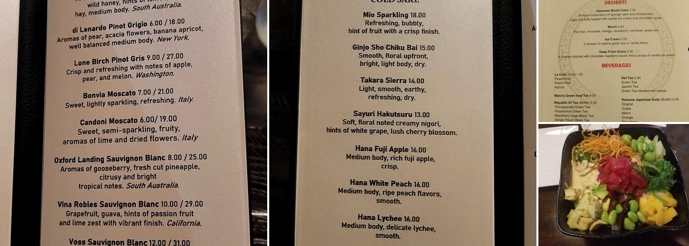 OTOBO Sushi & Bar Menu