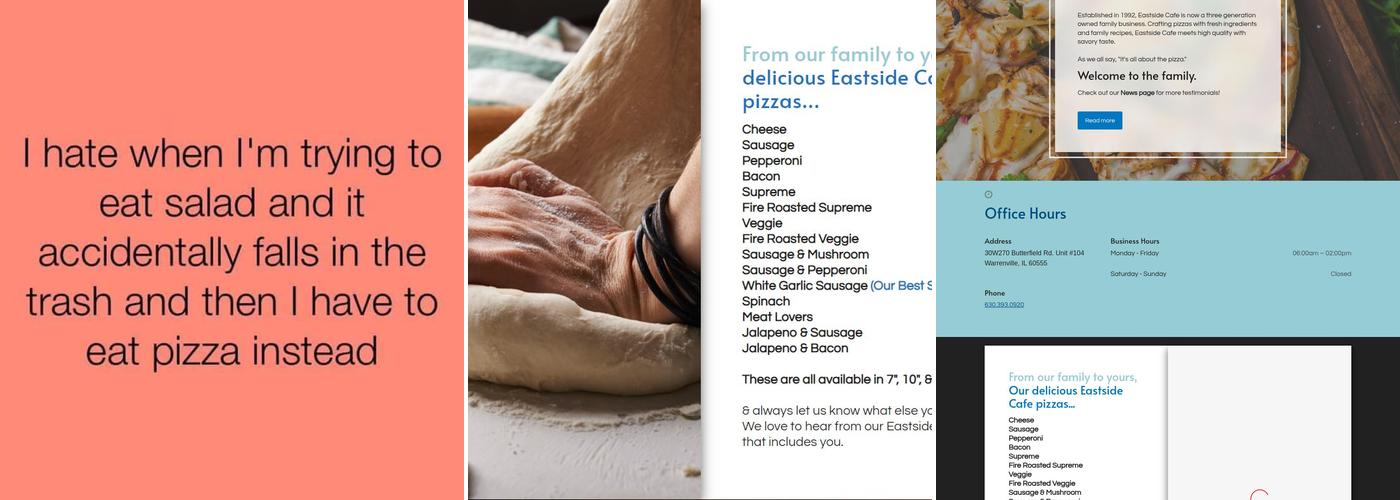 Eastside Cafe Menu