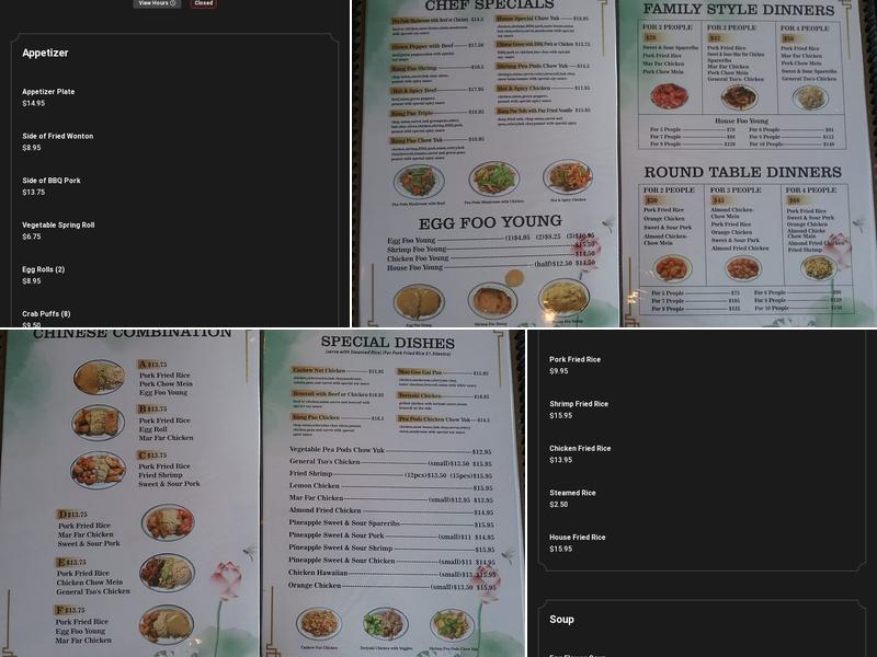 Yummy House Menu